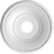 Ekena Millwork Berkshire PVC Medallion (Canopies up to 7"), 16"OD x 3 1/2"ID x 1"P, Universal Metallic Rustic Mist CMP16BEERU - alternate 4